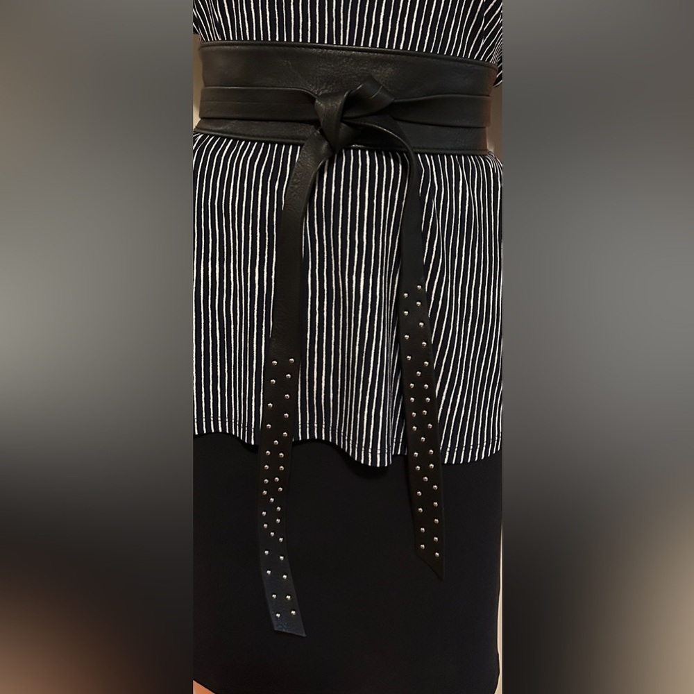 Black Leather Belt M/L